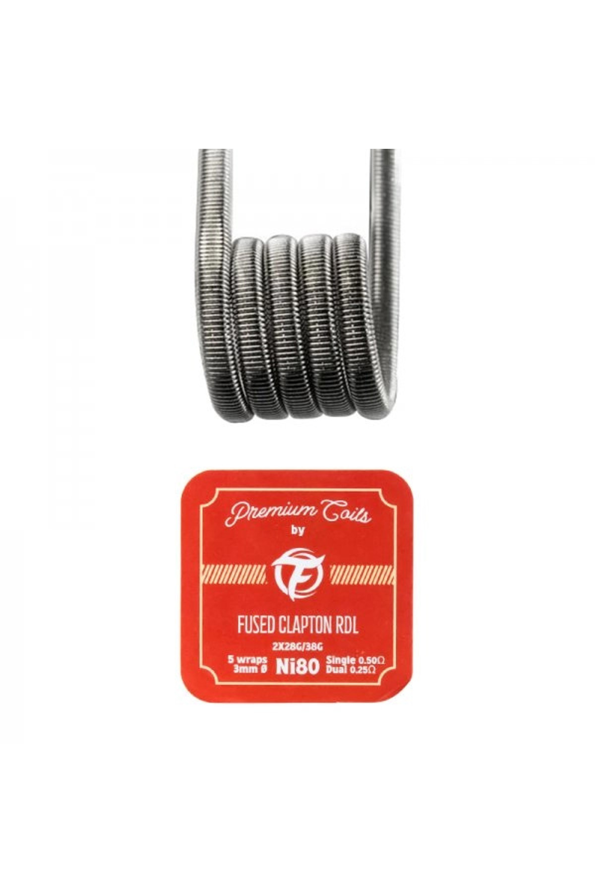 Fumytech Fused Clapton RDL Ni80 0.50oHm (10 Adet Hazır Tel)