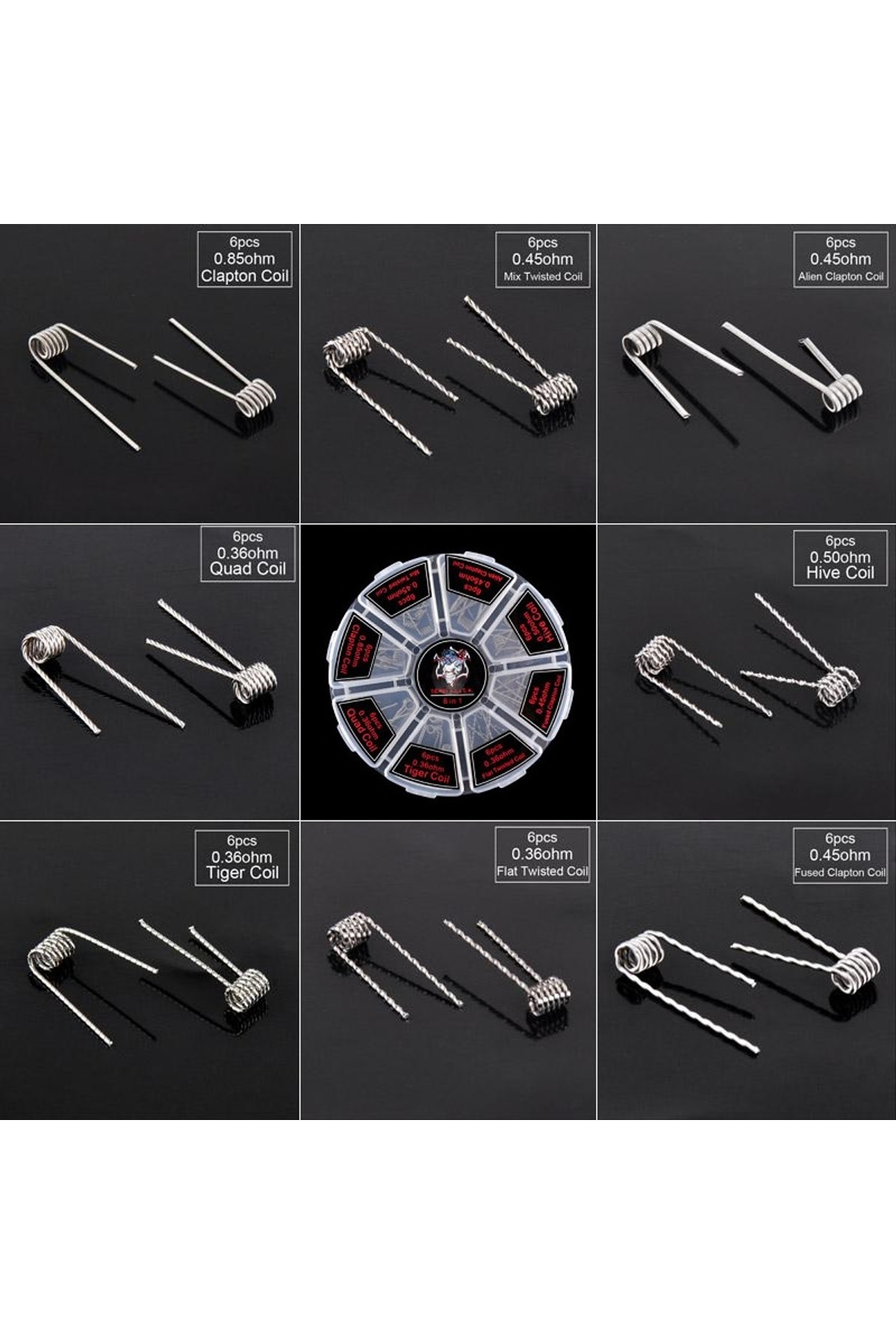 Demon Killer 8 in 1 Atomizer Sarım Teli Kutusu (48 Adet)