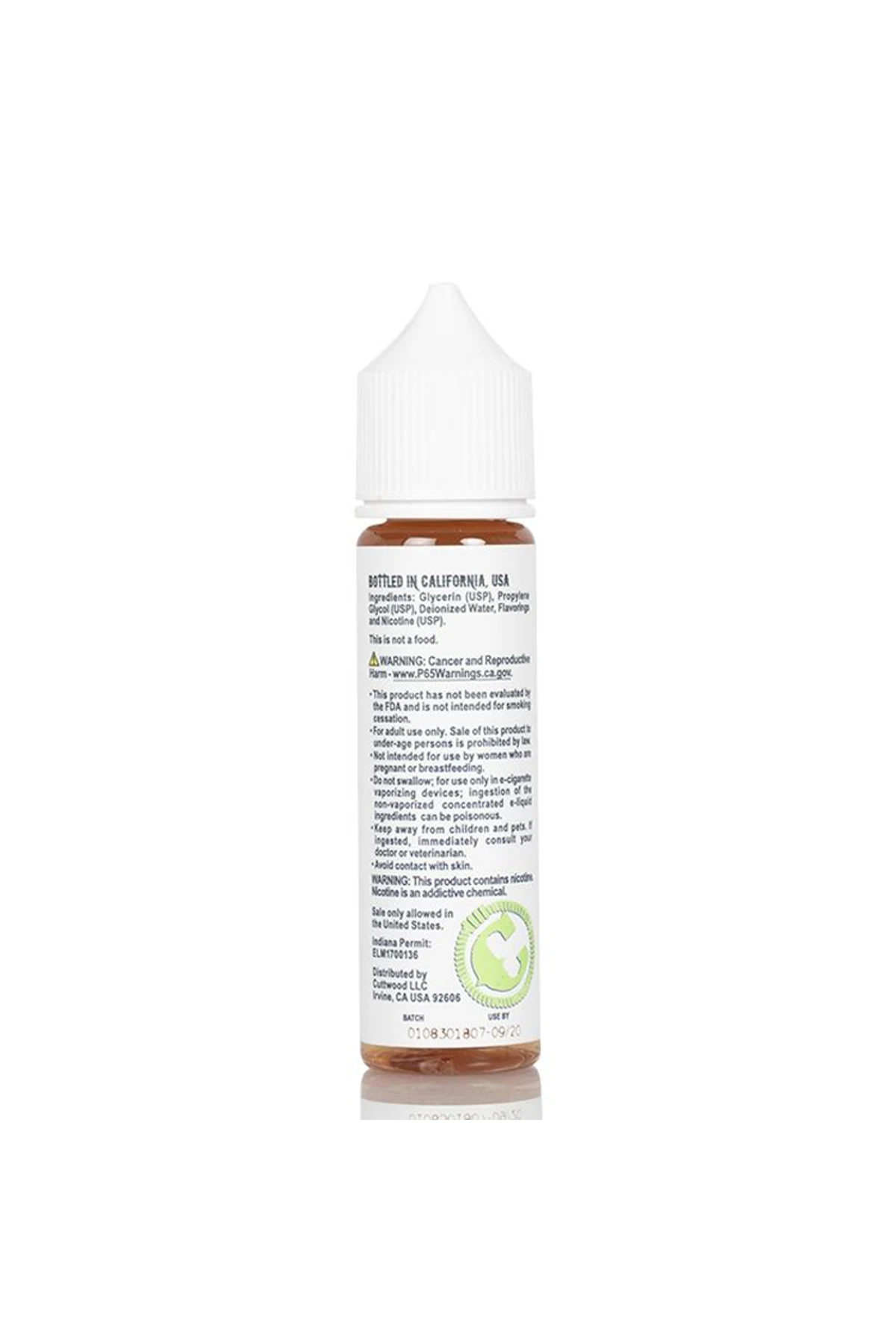 CuttWood Livid Lime 60ML Premium E-Likit