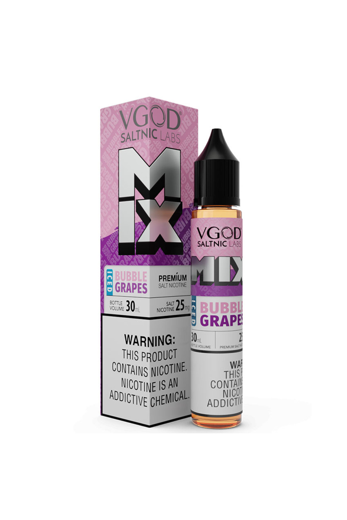 VGOD SaltNic - Bubble Grapes Mix Iced Salt Likit (30ML)