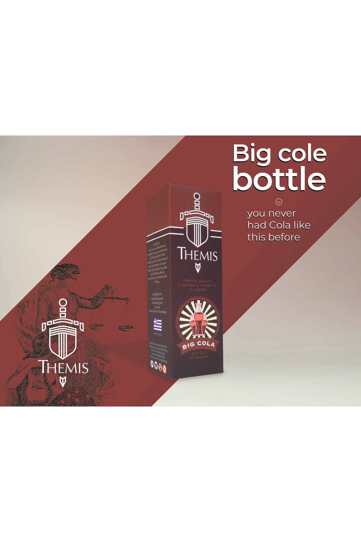 Themis Premium e-Liquid - Big Cola Bottle Elektronik Sigara Likiti (30 ml)