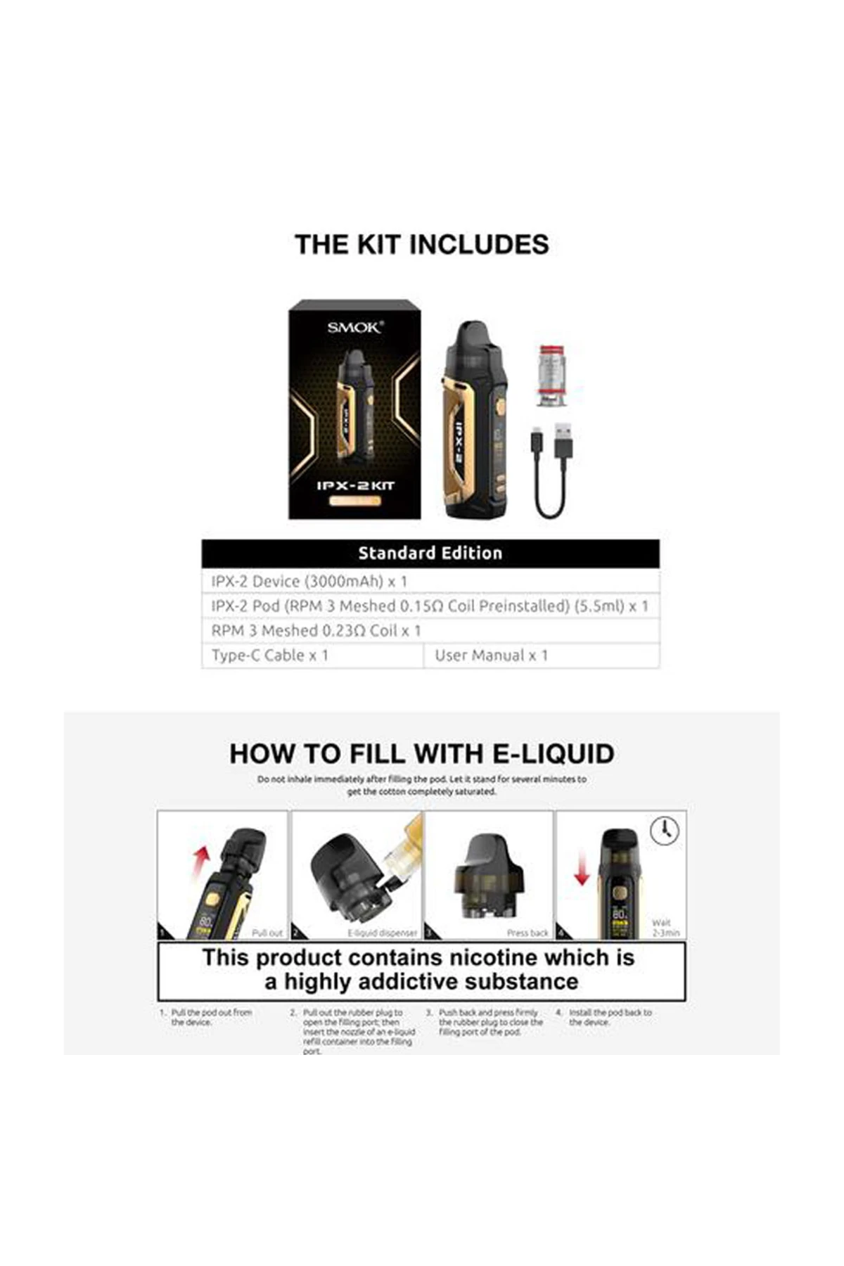 Smok IPX 2 80W Pod Mod Kit
