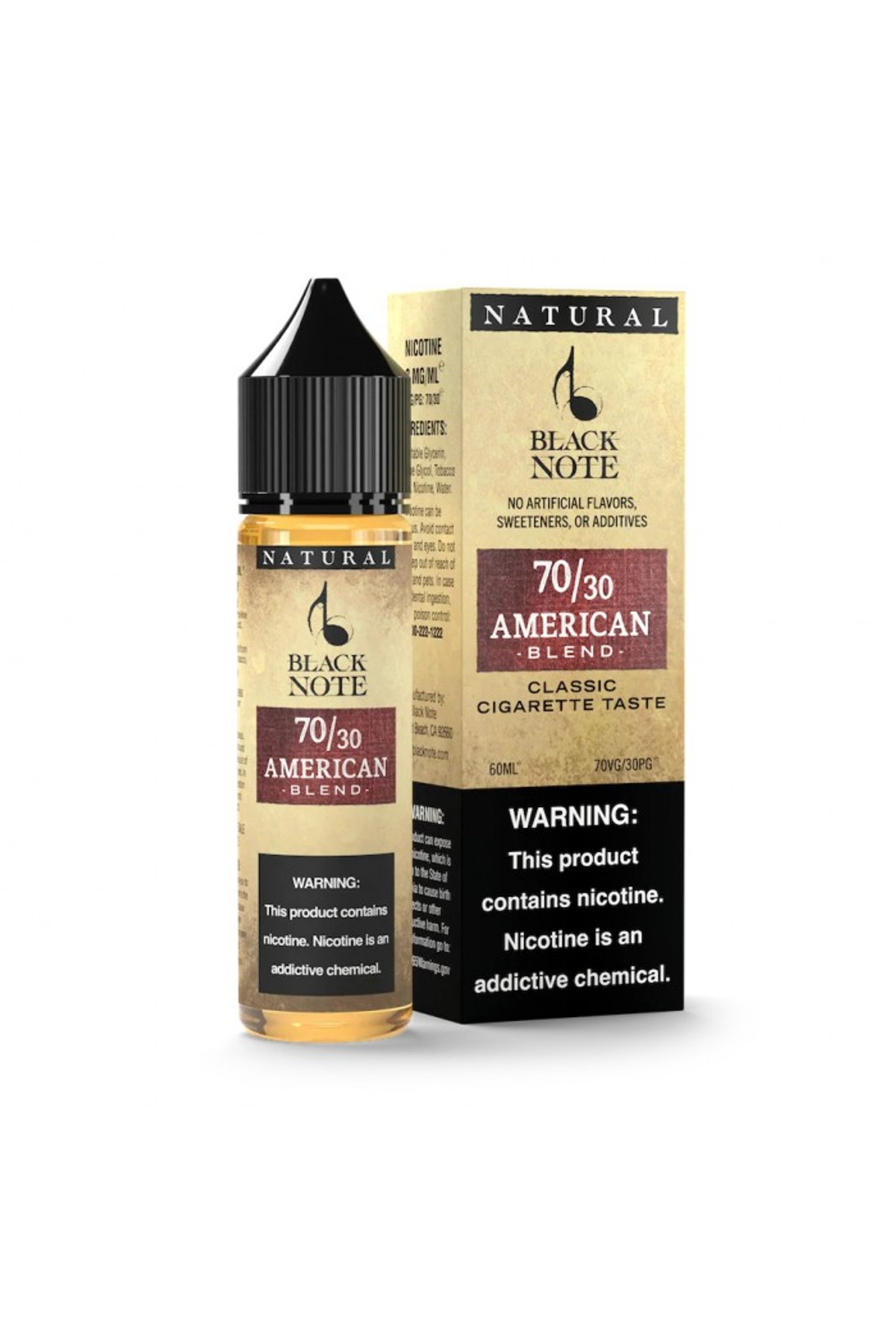 Black Note - American Blend 60ML (Amerikan Tütünü)