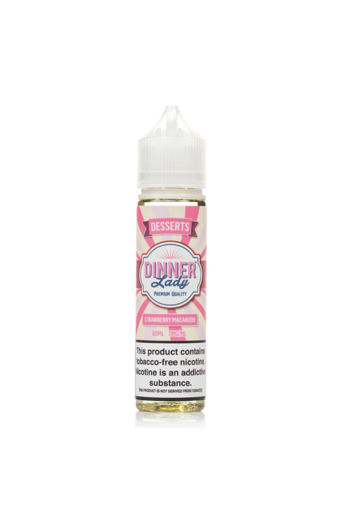 Dinner Lady - Strawberry Macaroon (60 ML) Likit