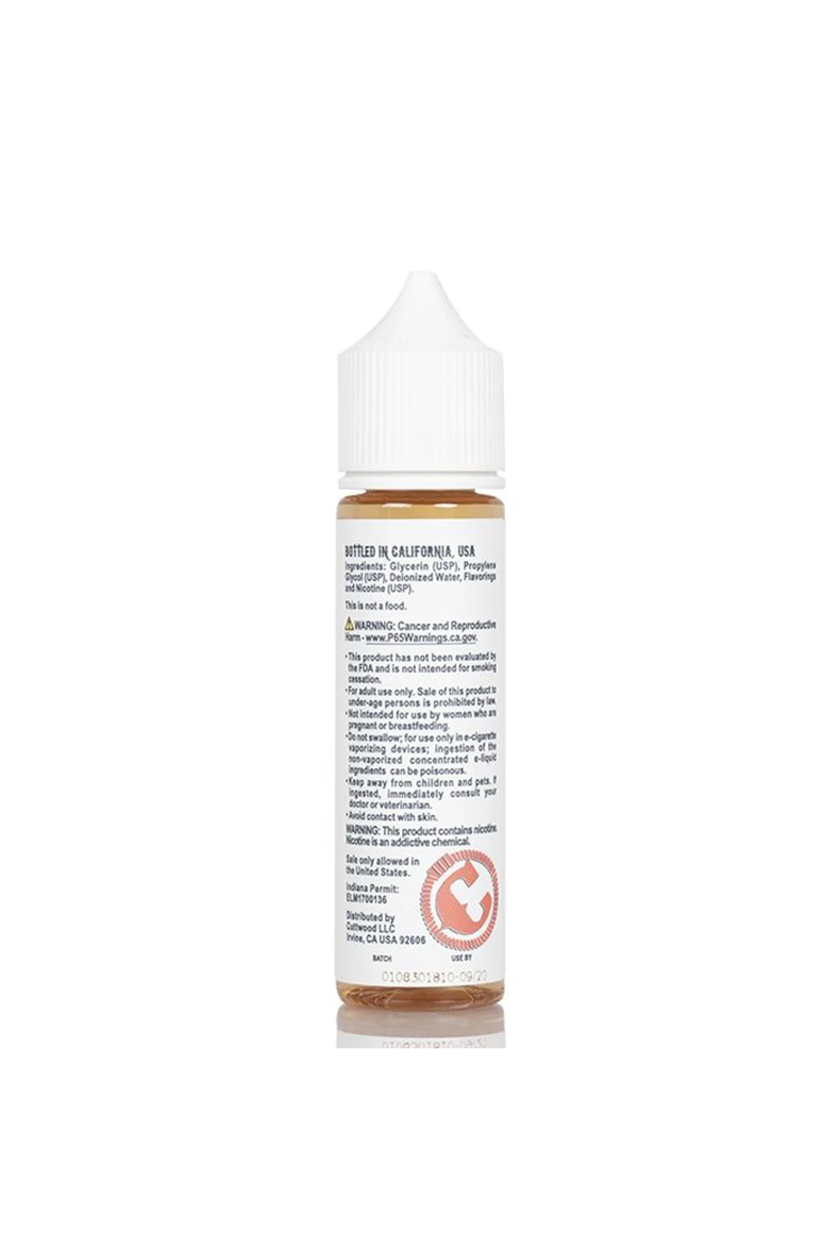 CuttWood Outrage Orange 60ML Premium E-Likit