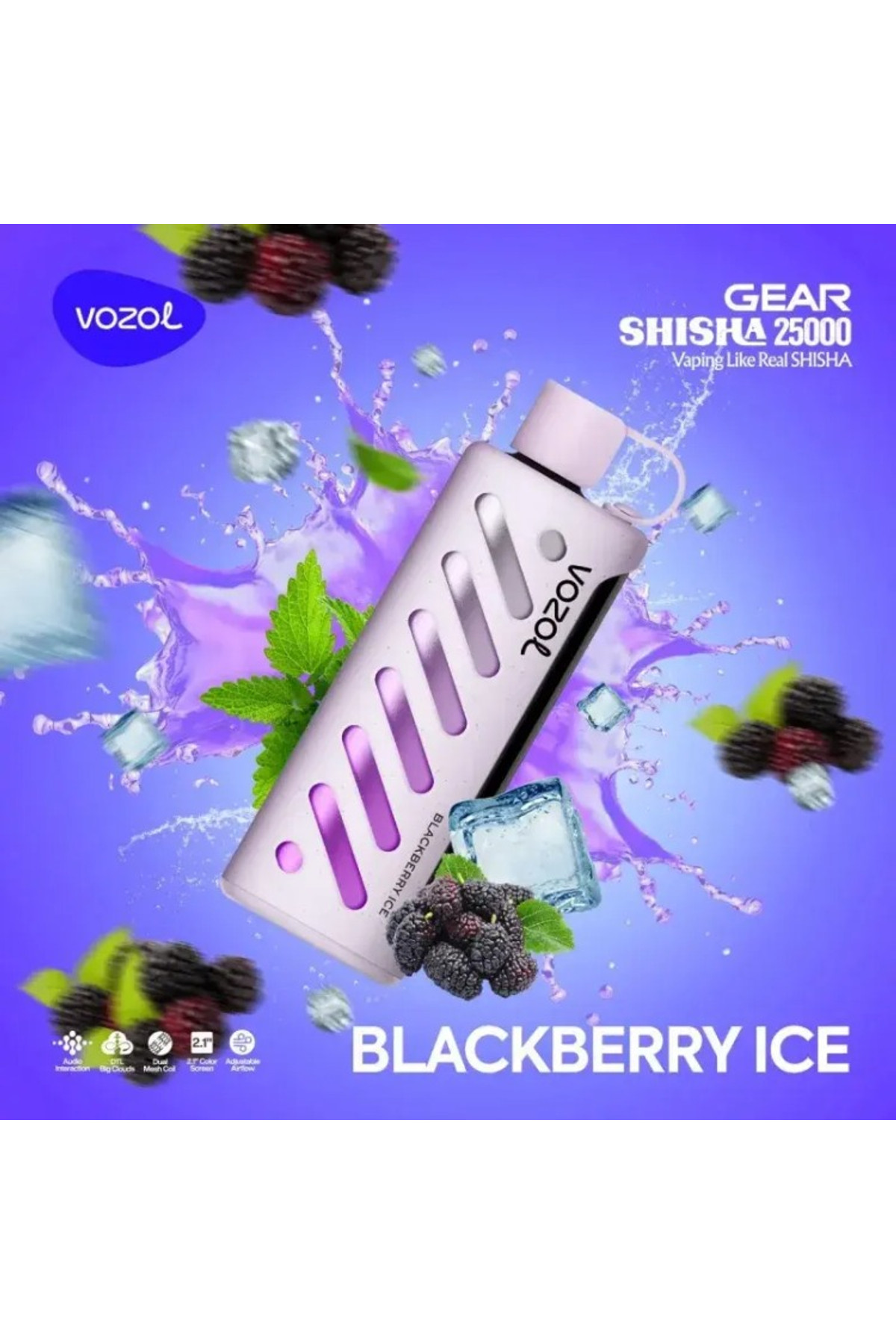VOZOL GEAR 25000 Blackberry Ice