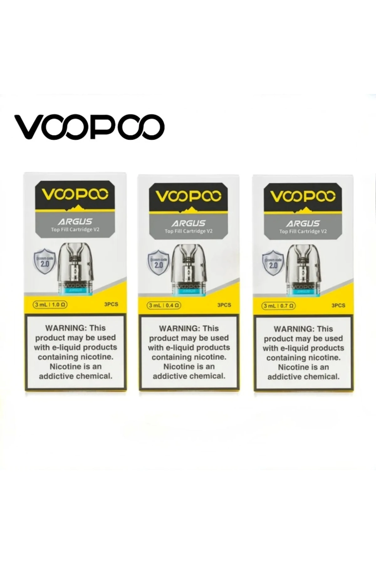 VOOPOO Argus Pod Yedek Kartuş (3 Adet)