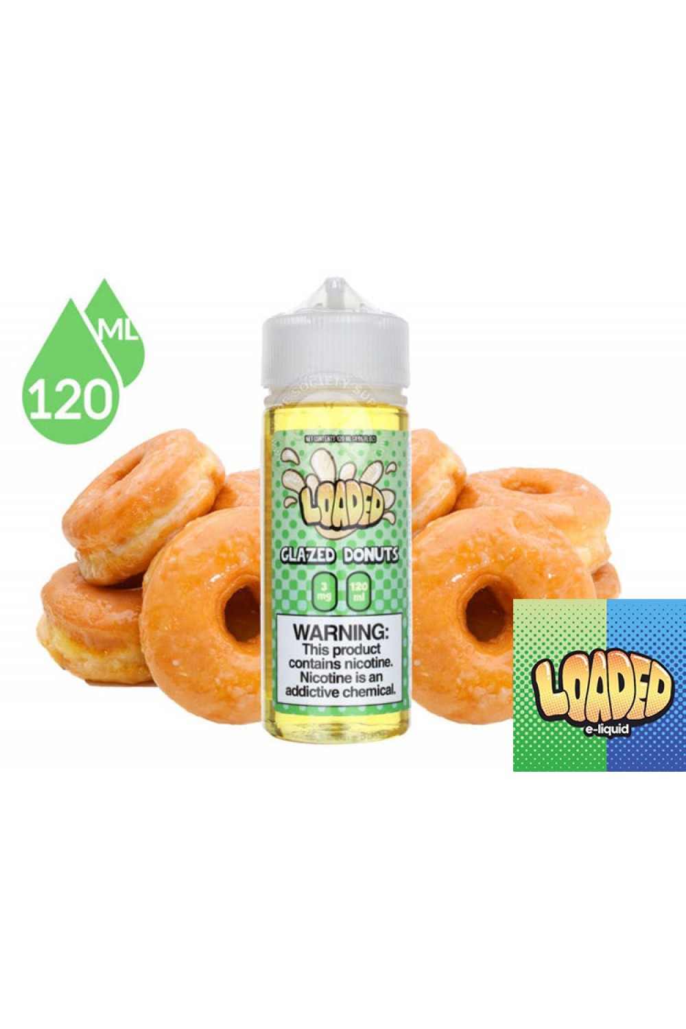 how much is elf bar vape Glazed Donut Vape Juice Loaded Chocolate Glazed 100ml ⋆ .75