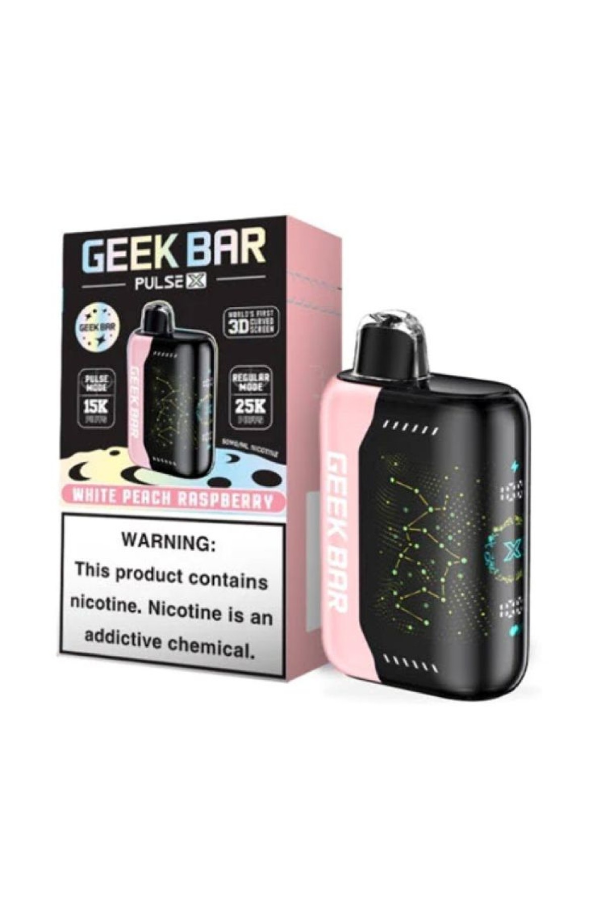 Geek Bar 25000 Pulse X-White Peach Raspberry