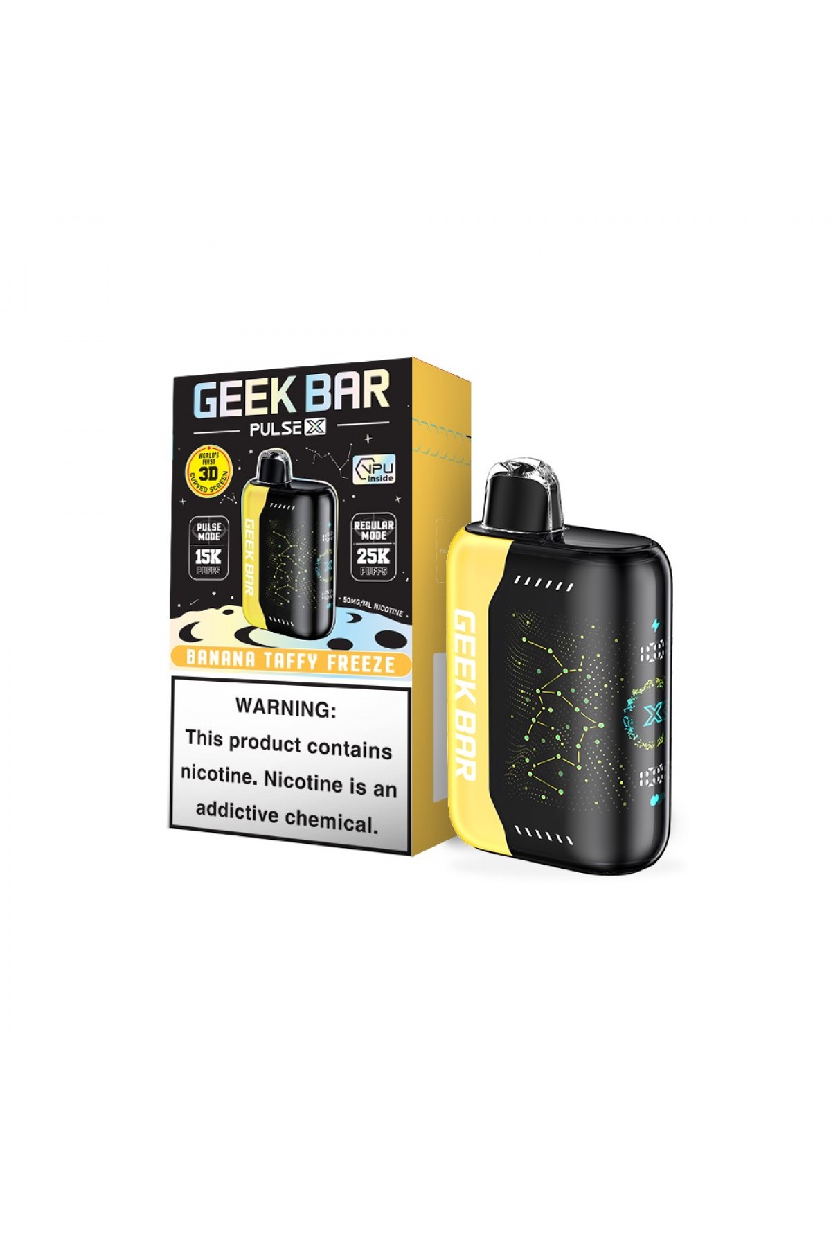 GeekBar Pulse X 25000 - Banana Taffy Freeze GeekBar Pulse X 25000 - Banana Taffy Freeze