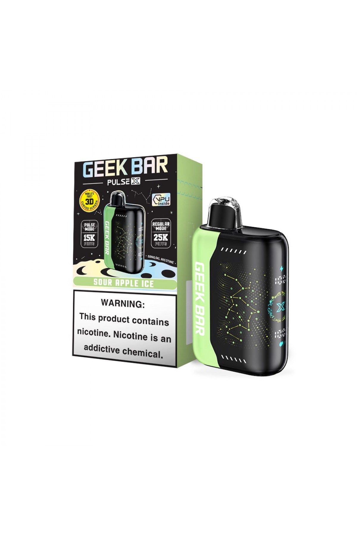 GeekBar Pulse X 25000 - Sour Apple Ice