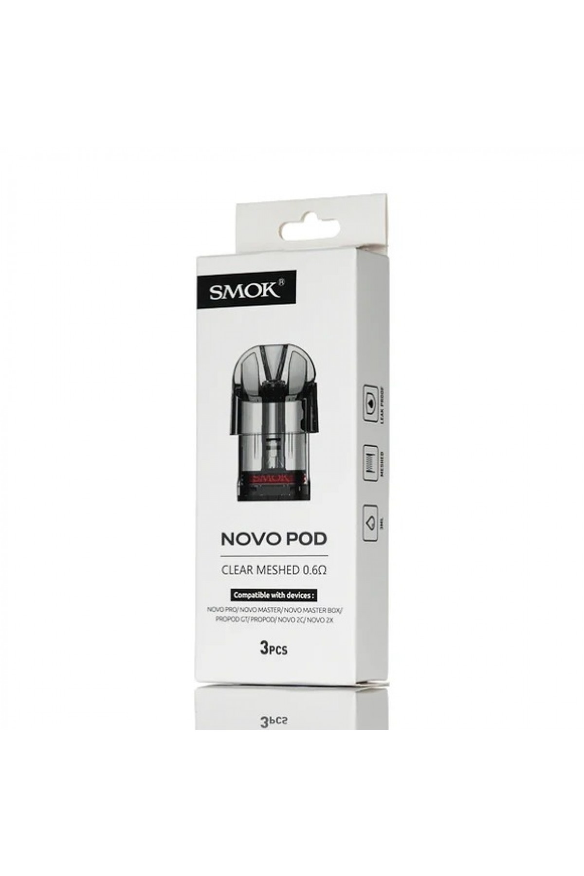 Smok Novo Pod Clear - Novo Kartuş 2ML (3 Adet)