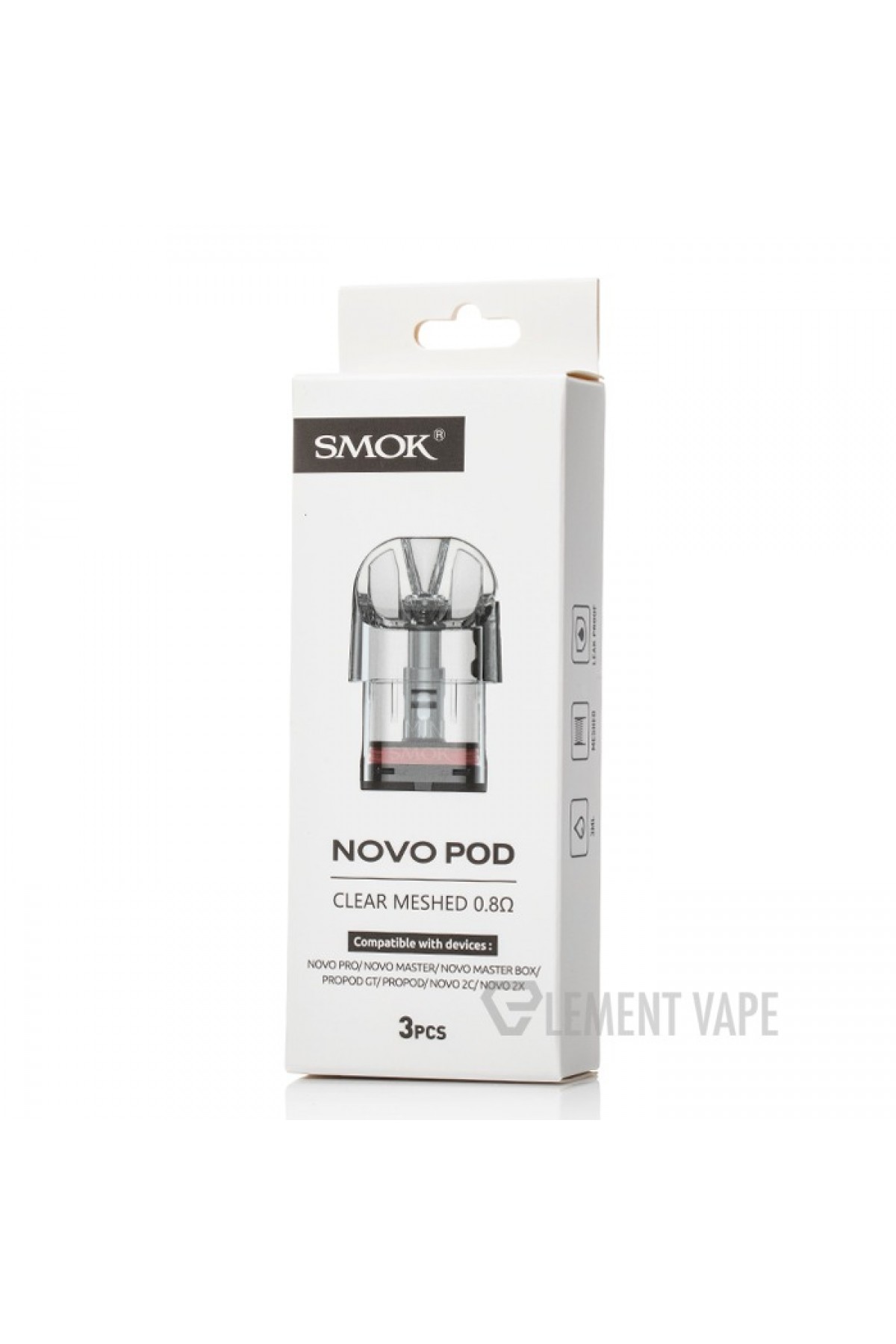 Smok Novo Pod Clear - Novo Kartuş 2ML (3 Adet)