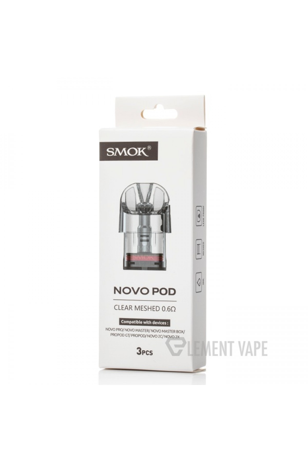 Smok Novo Pod Clear - Novo Kartuş 2ML (3 Adet)