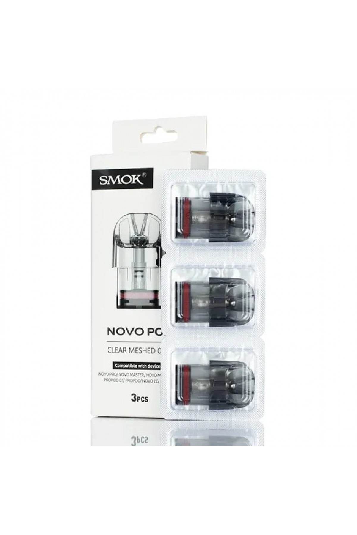 Smok Novo Pod Clear - Novo Kartuş 2ML (3 Adet)