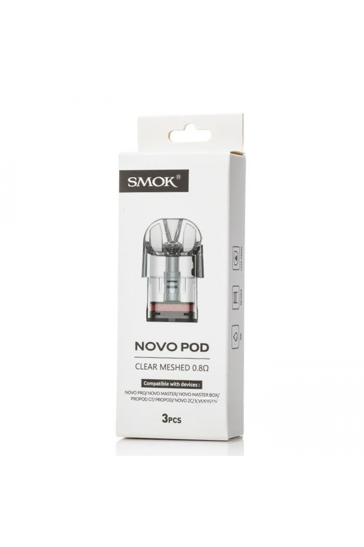 Smok Novo Pod Clear - Novo Kartuş 3ML (3 Adet)