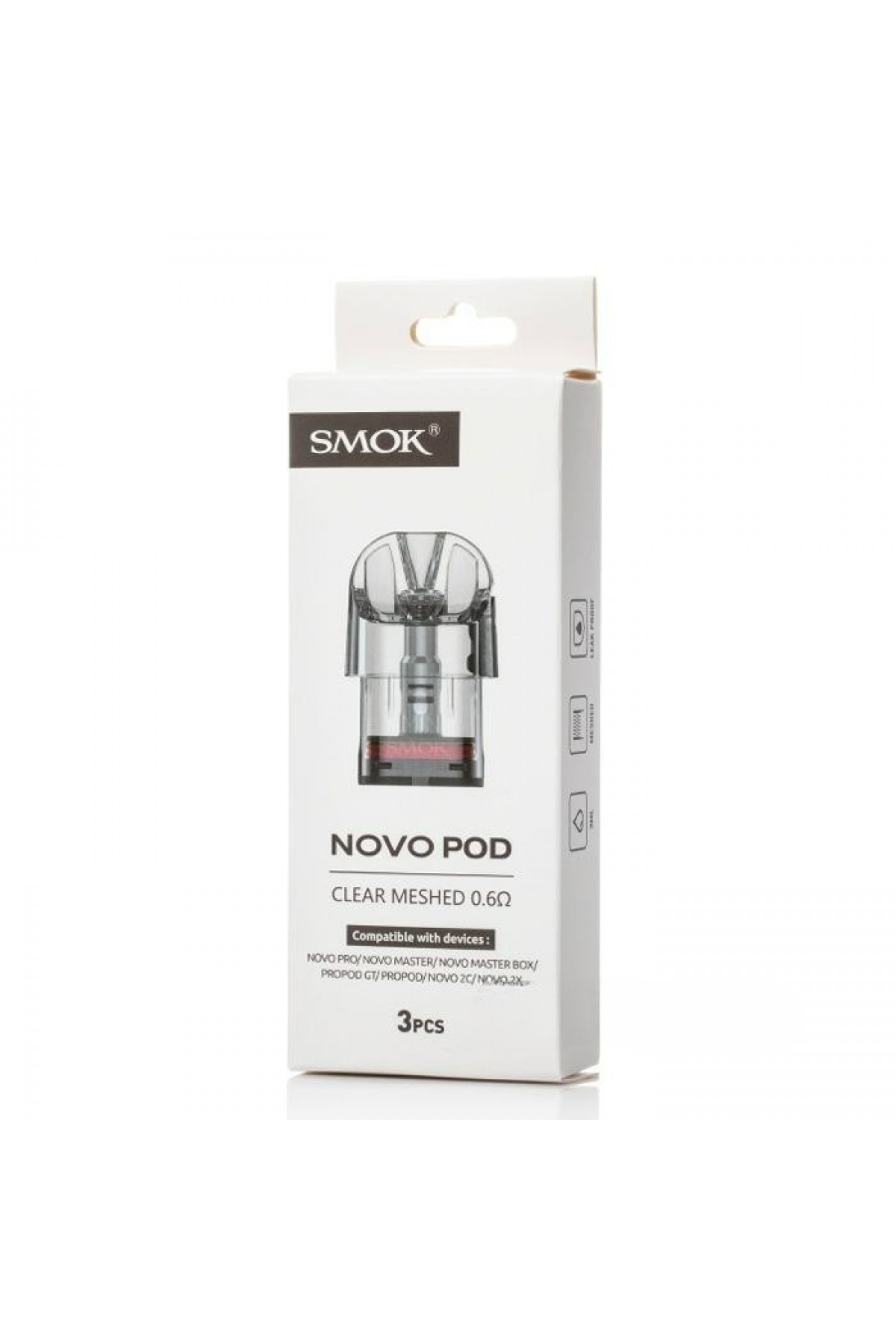 Smok Novo Pod Clear - Novo Kartuş 3ML (3 Adet)