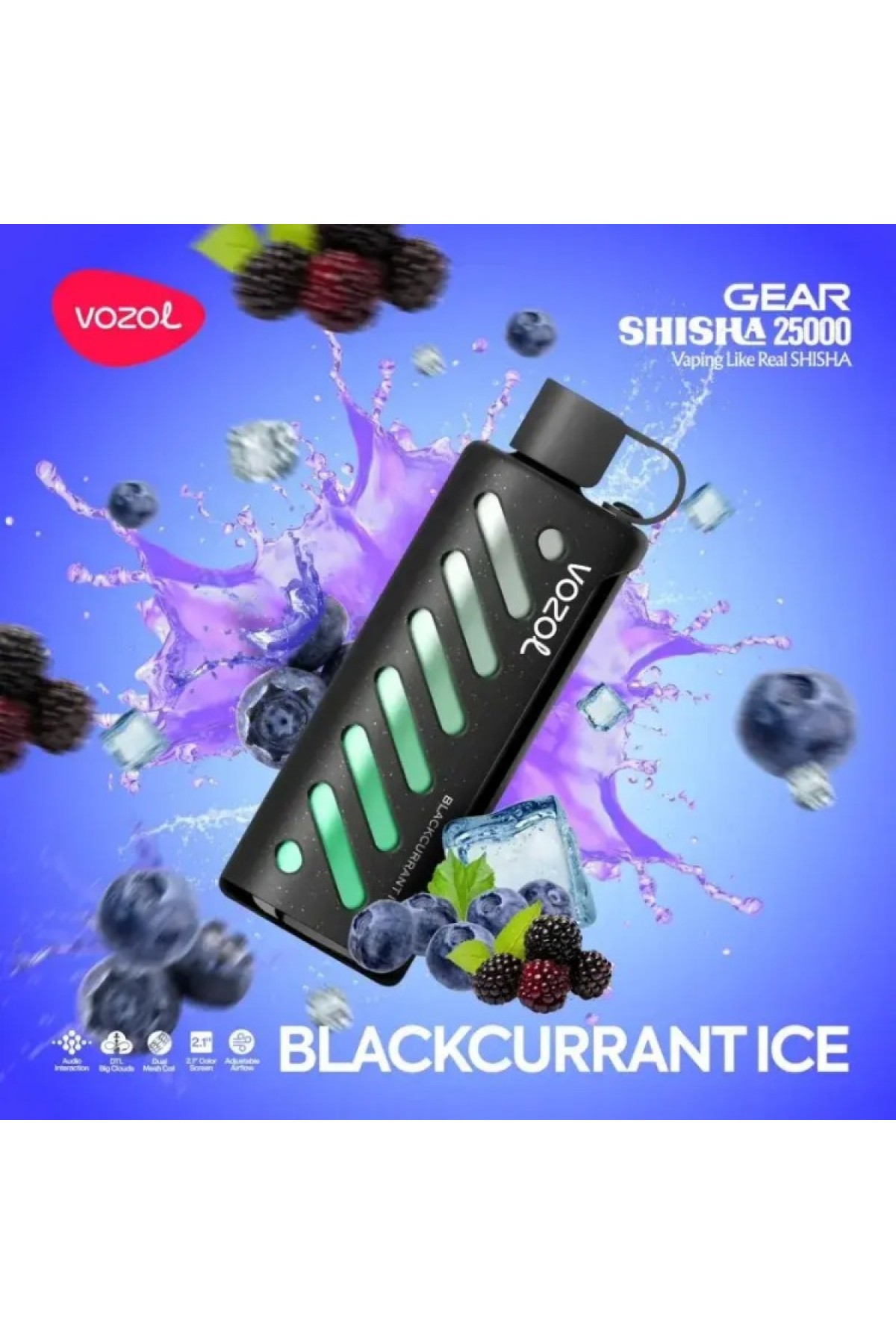 VOZOL GEAR Blackcurrant Ice 25000 VOZOL GEAR Blackcurrant Ice 25000