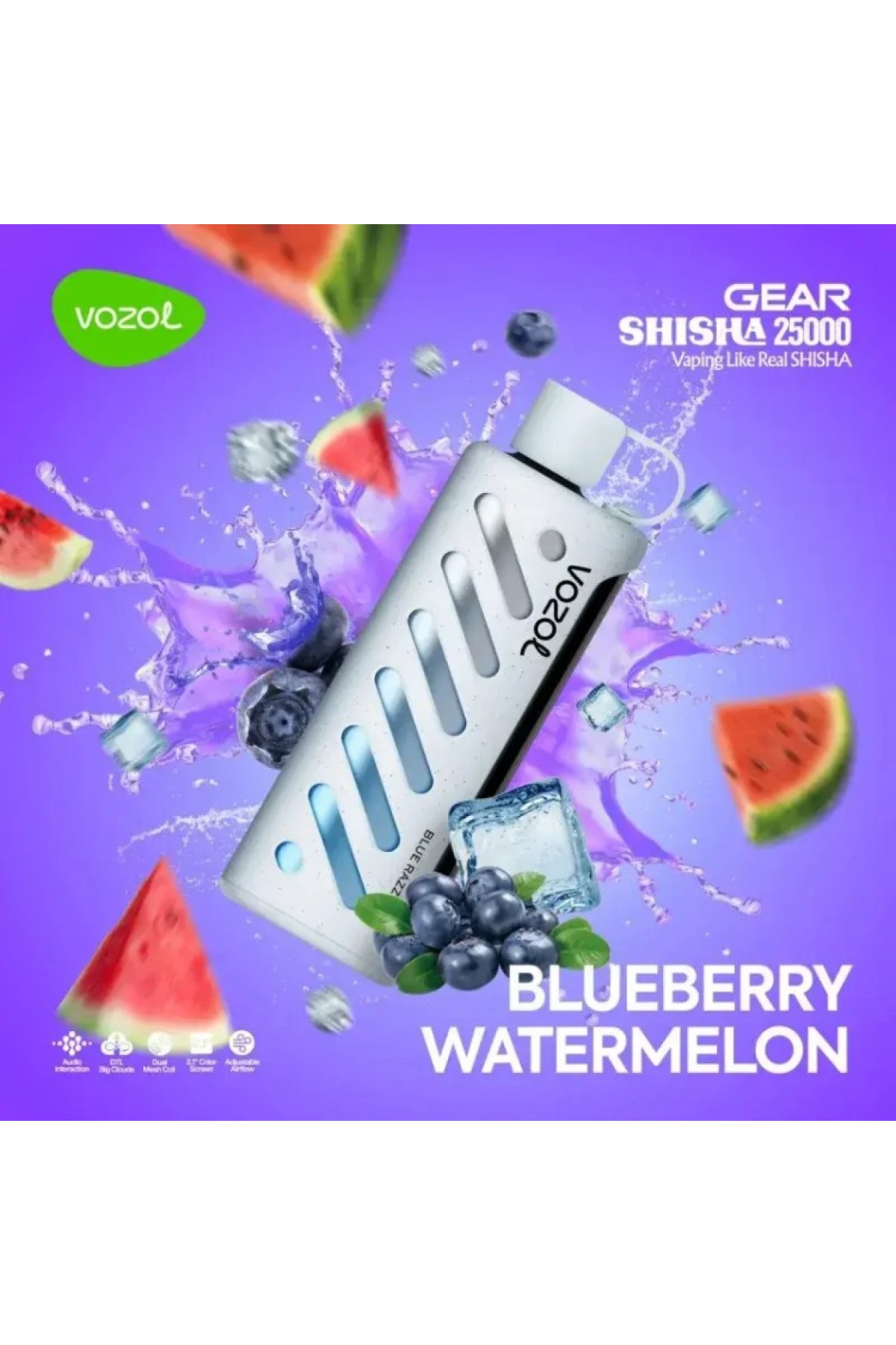 VOZOL GEAR Blueberry Watermelon 25000 VOZOL GEAR Blueberry Watermelon 25000
