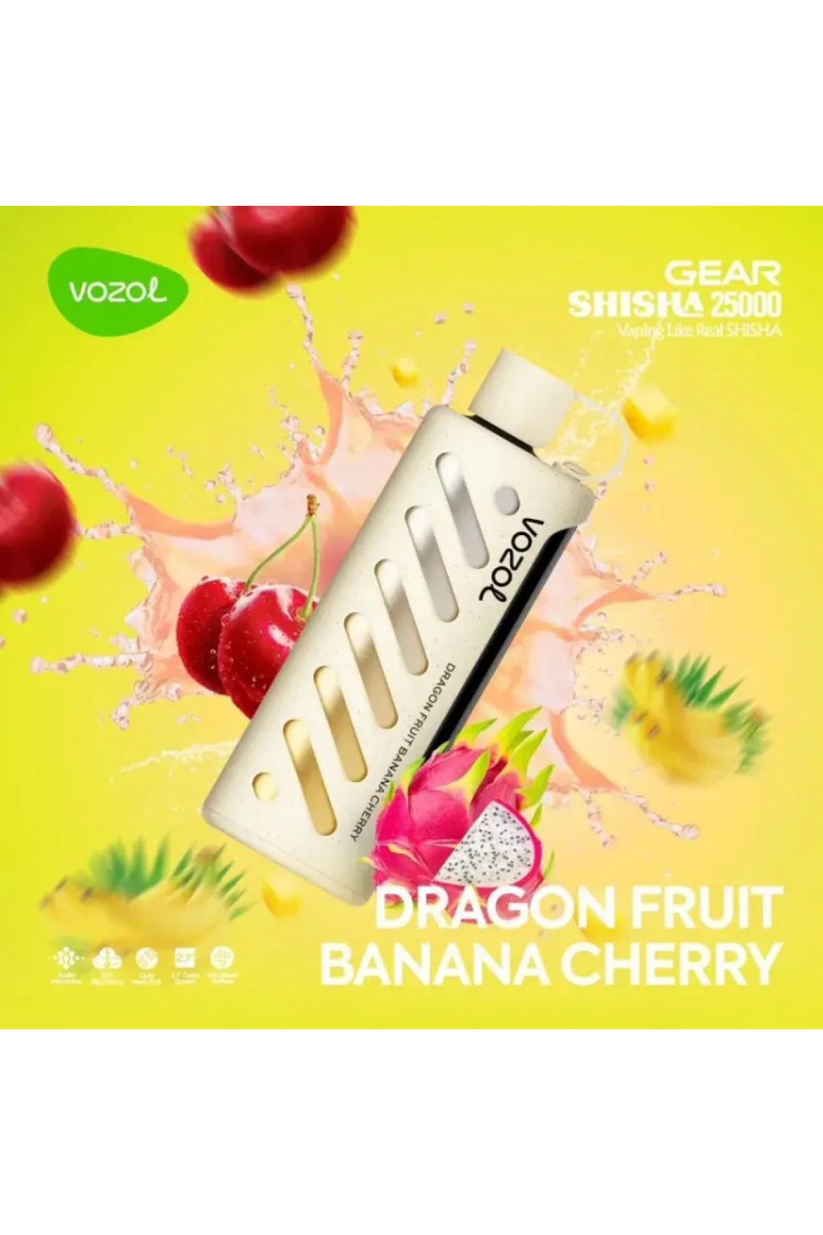 VOZOL GEAR Dragonfruit Banana Cherry 25000 VOZOL GEAR Dragonfruit Banana Cherry 25000