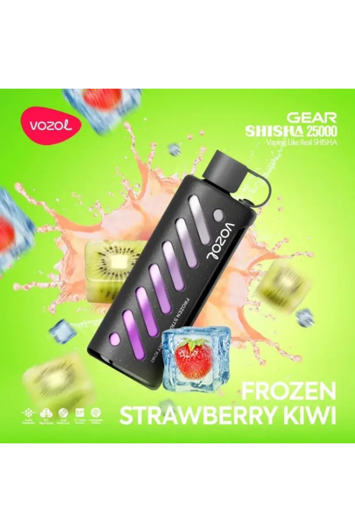 VOZOL GEAR Frozen Strawberry Kiwi 25000 VOZOL GEAR Frozen Strawberry Kiwi 25000