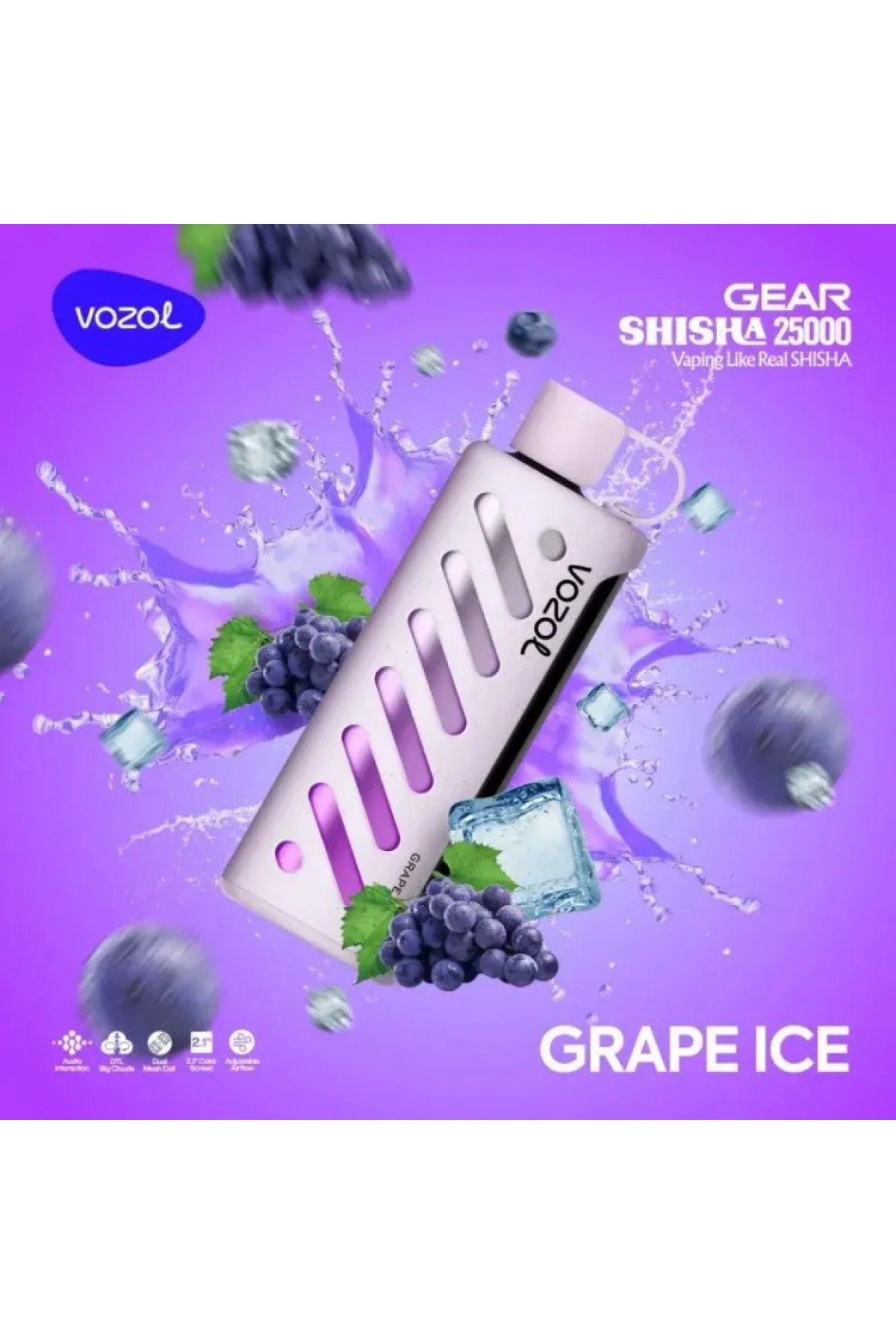 VOZOL GEAR Grape Ice 25000 VOZOL GEAR Grape Ice 25000