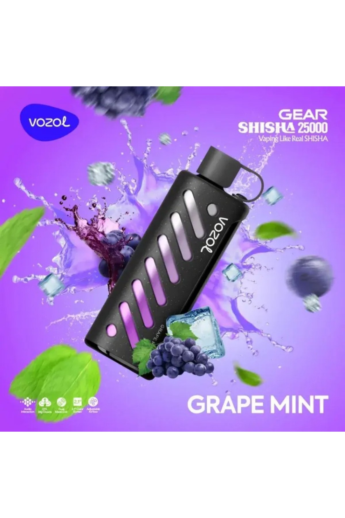 VOZOL GEAR Grape Mint 25000 VOZOL GEAR Grape Mint 25000