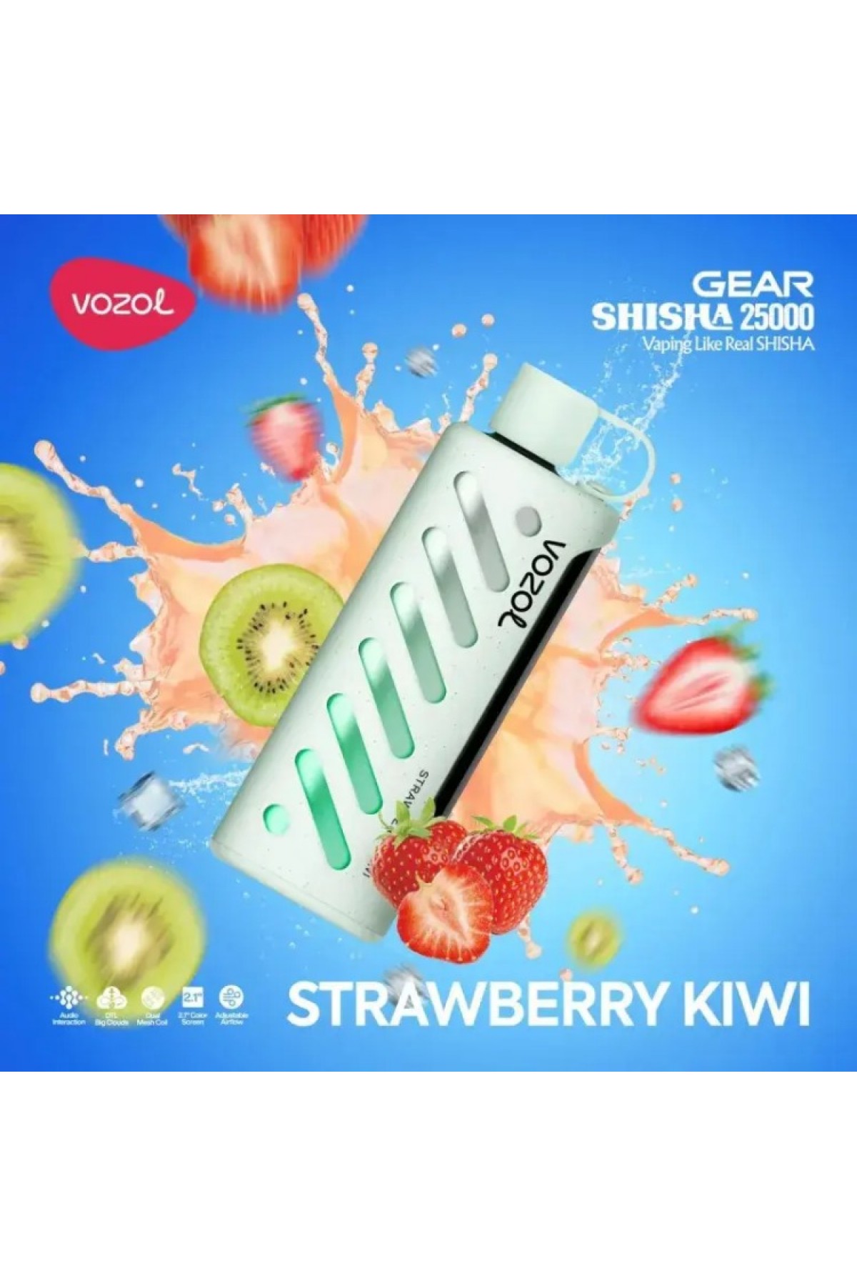 VOZOL GEAR Strawberry Kiwi 25000 VOZOL GEAR Strawberry Kiwi 25000