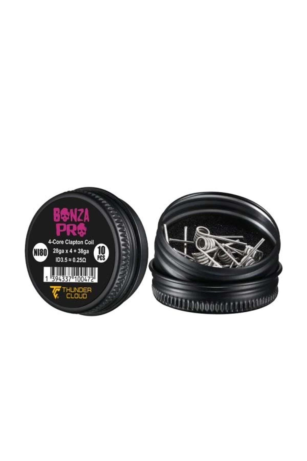 Thunder Cloud Bonza Pro Fused Clapton Ni80 (10 Adet Hazır Tel)