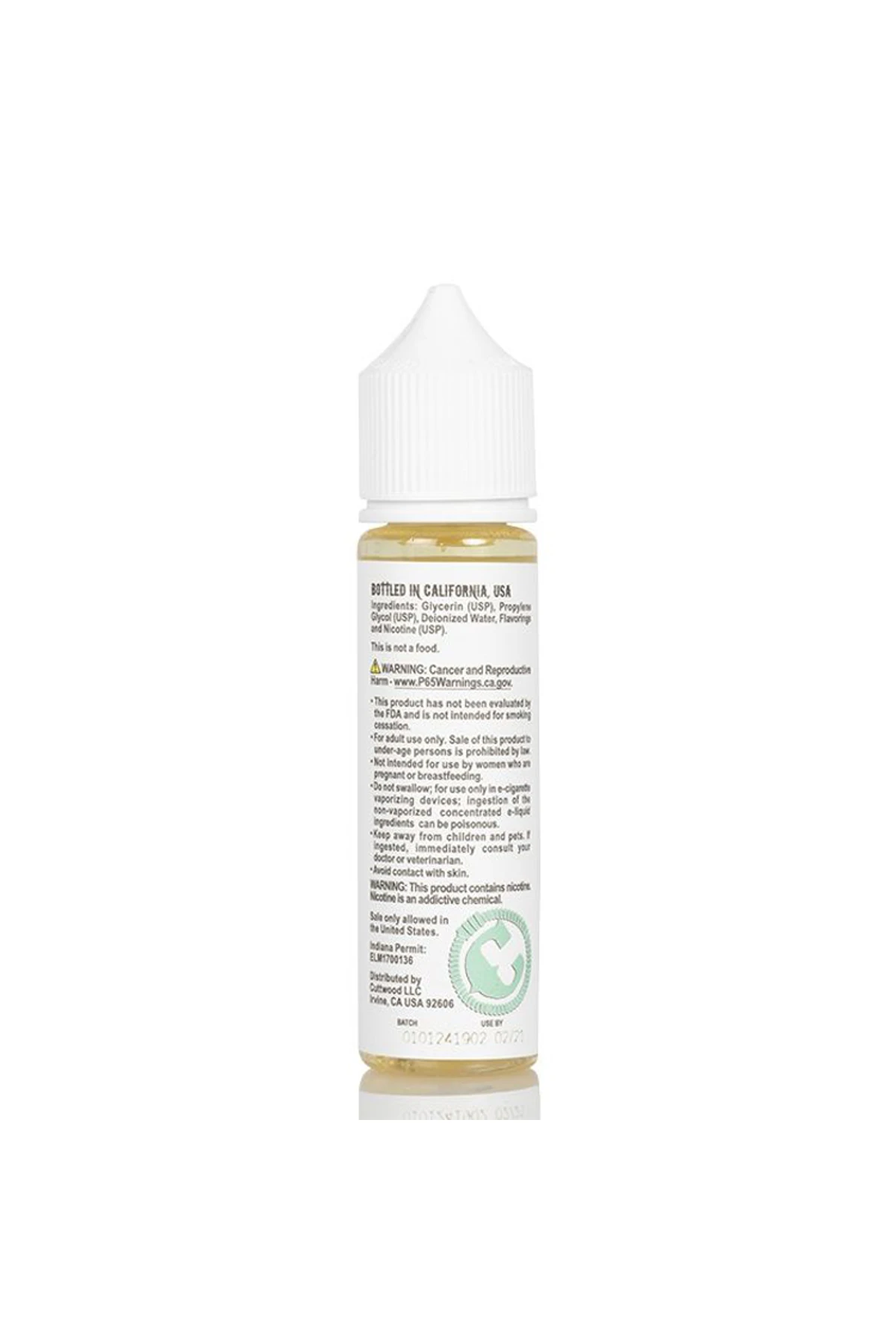 CuttWood Manic Mint 60ML Premium E-Likit