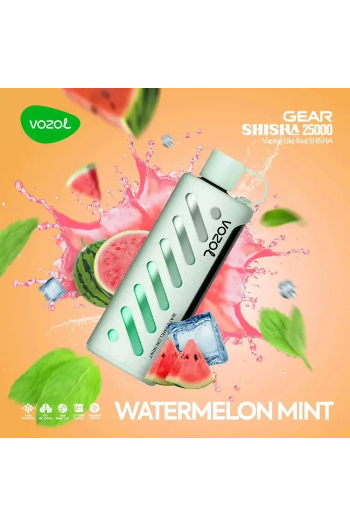 VOZOL GEAR 25000 Watermelon Mint