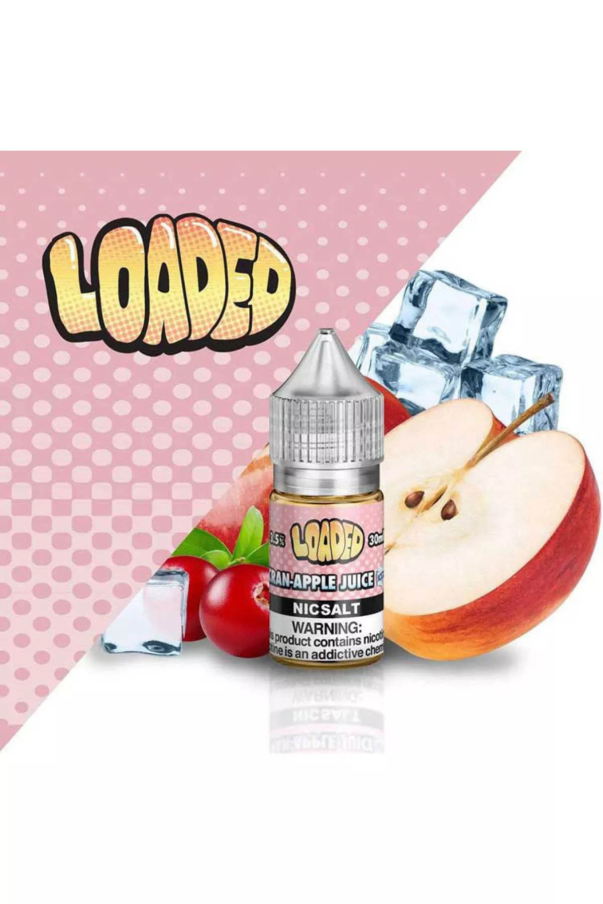 LOADED - Cran Apple Juice Iced Salt Likit (30ML) LOADED - Cran Apple Juice Iced Salt Likit (30ML)