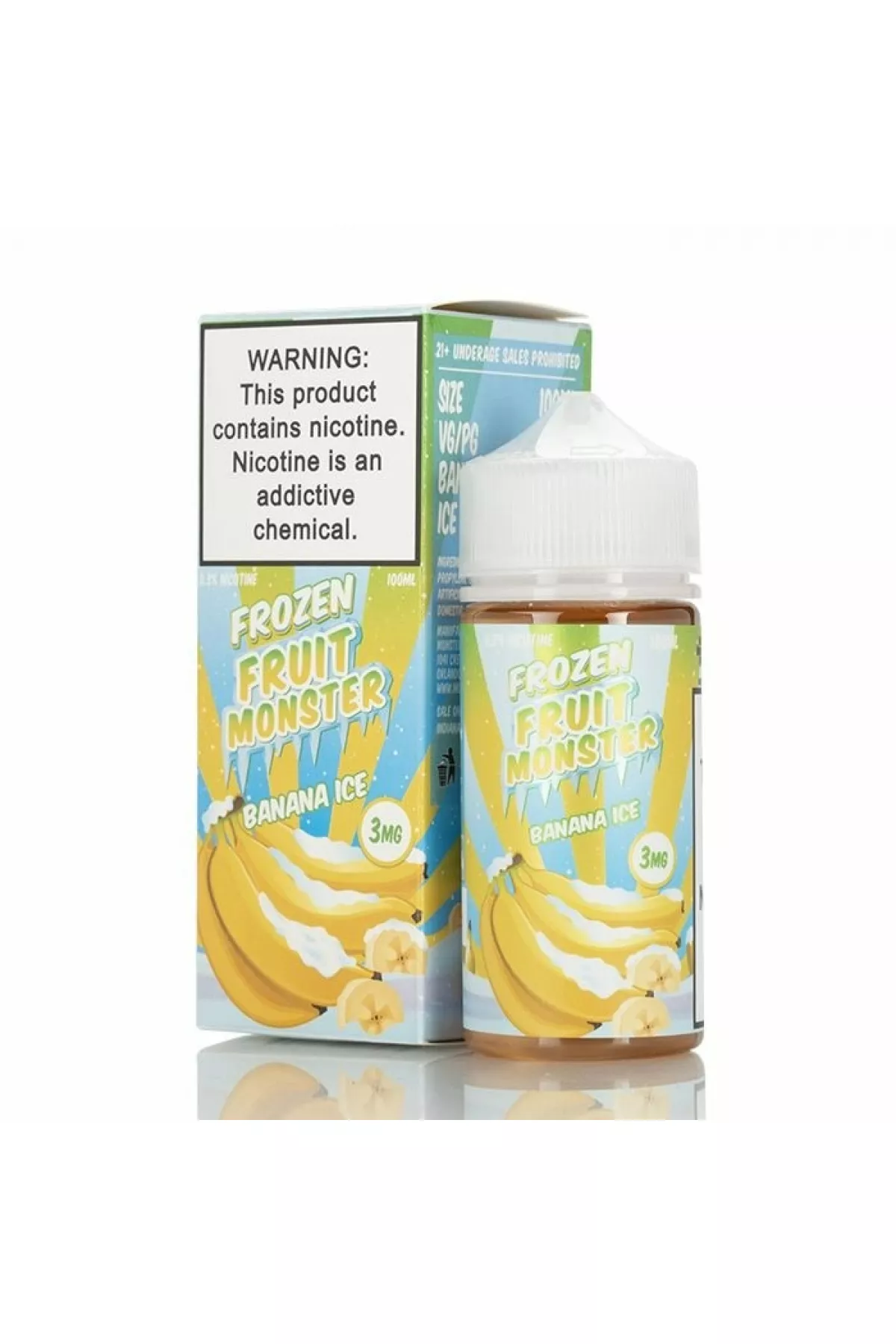 Jam Monster - Frozen Fruit Monster Banana ICE 100ML (Meyve Mentol) Jam Monster - Frozen Fruit Monster Banana ICE 100ML (Meyve Mentol)