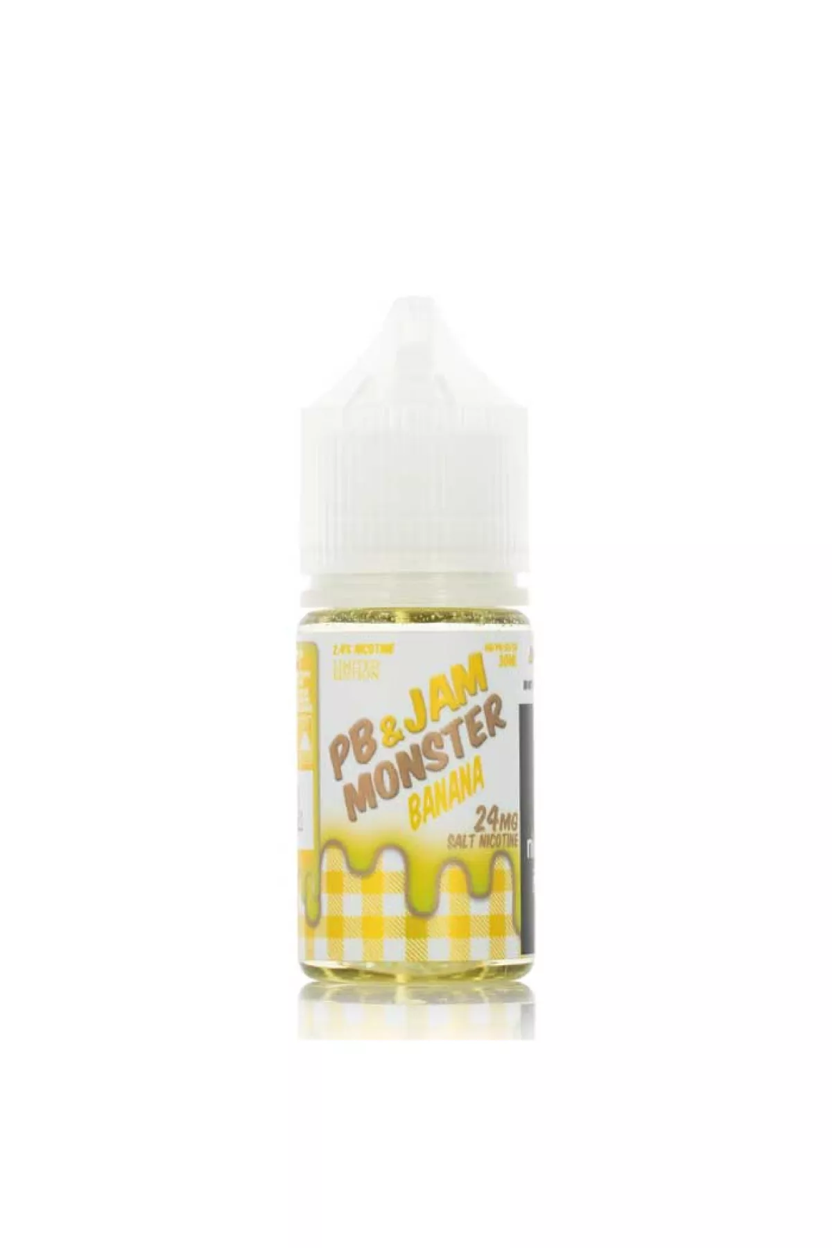 Jam Monster & PB - Banana Salt 30ML (Muzlu Fıstık Ezmesi) Jam Monster & PB - Banana Salt 30ML (Muzlu Fıstık Ezmesi)