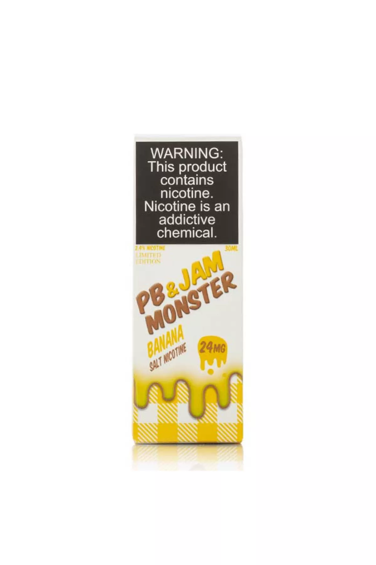 Jam Monster & PB - Banana Salt 30ML (Muzlu Fıstık Ezmesi) Jam Monster & PB - Banana Salt 30ML (Muzlu Fıstık Ezmesi)