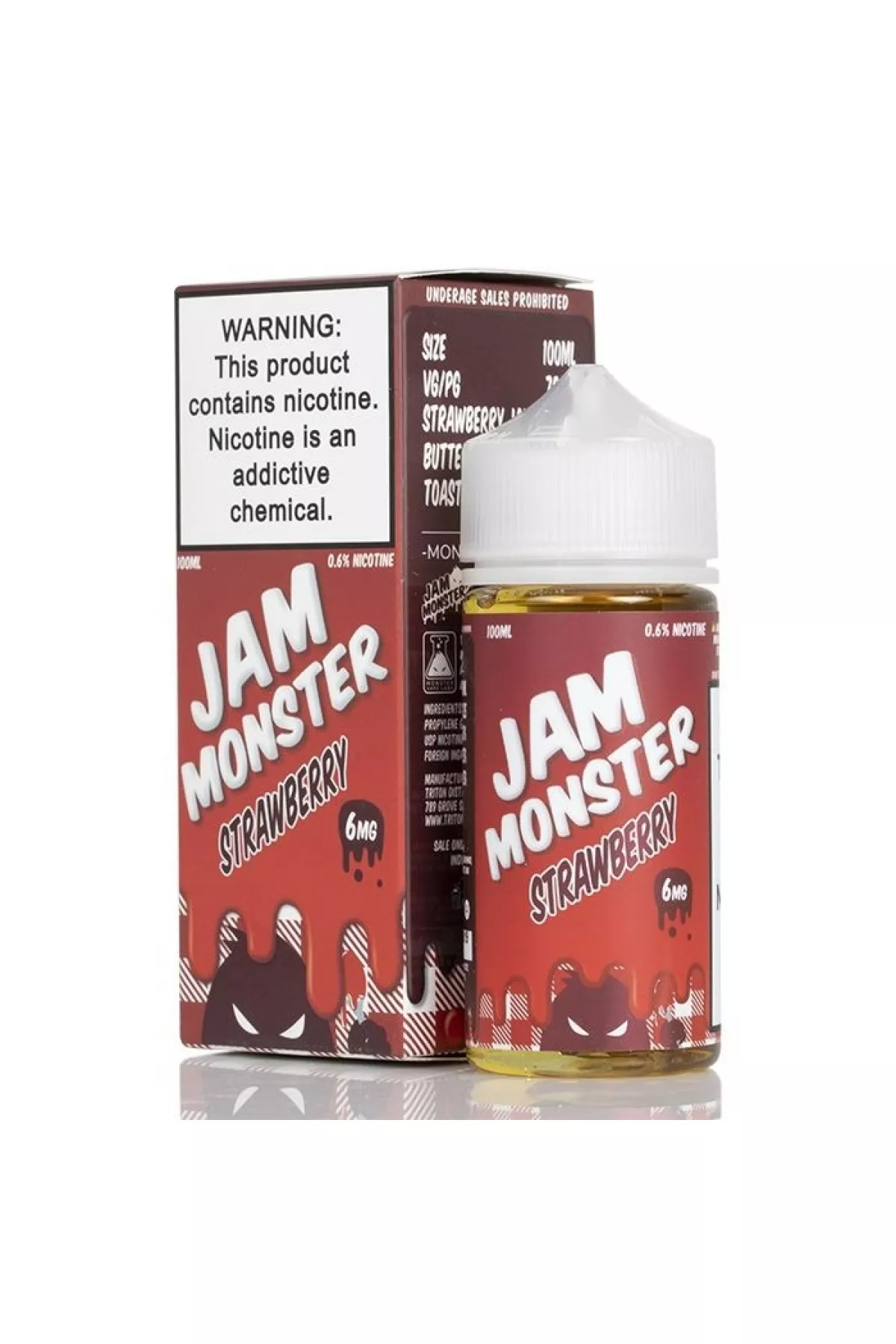 Jam Monster - Strawberry 100ML (Çilek Reçel) Jam Monster - Strawberry 100ML (Çilek Reçel)