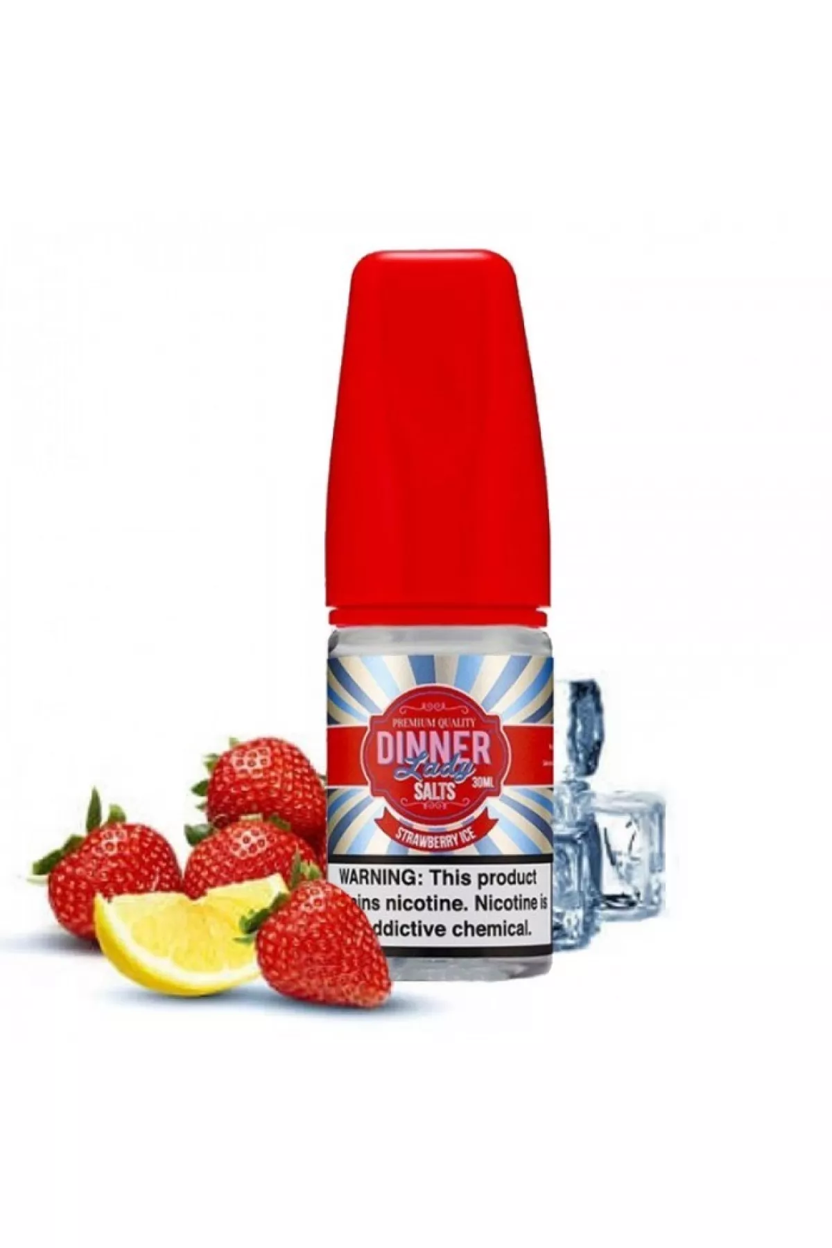 Dinner Lady - Strawberry Ice Salt Likit (30ML) Dinner Lady - Strawberry Ice Salt Likit (30ML)