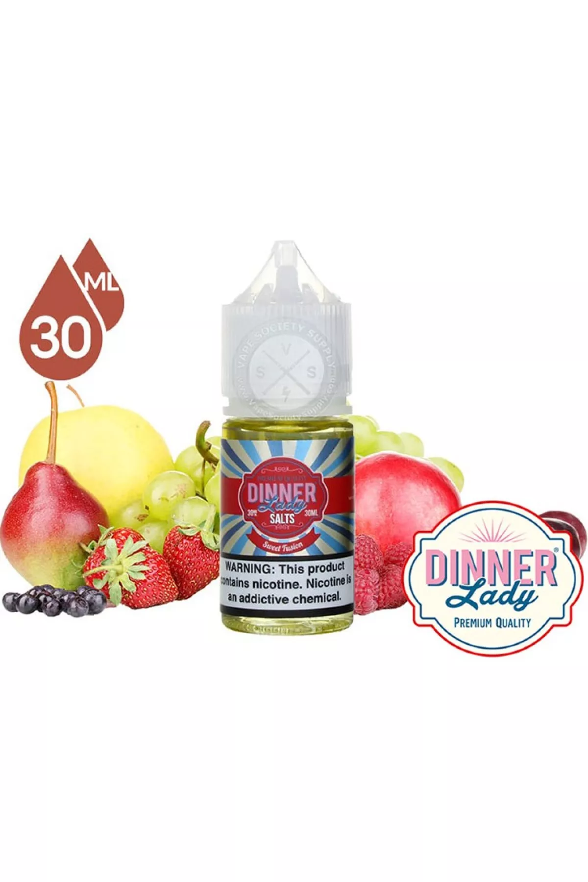 Dinner Lady - Sweet Fusion Salt Likit (30ML) Dinner Lady - Sweet Fusion Salt Likit (30ML)