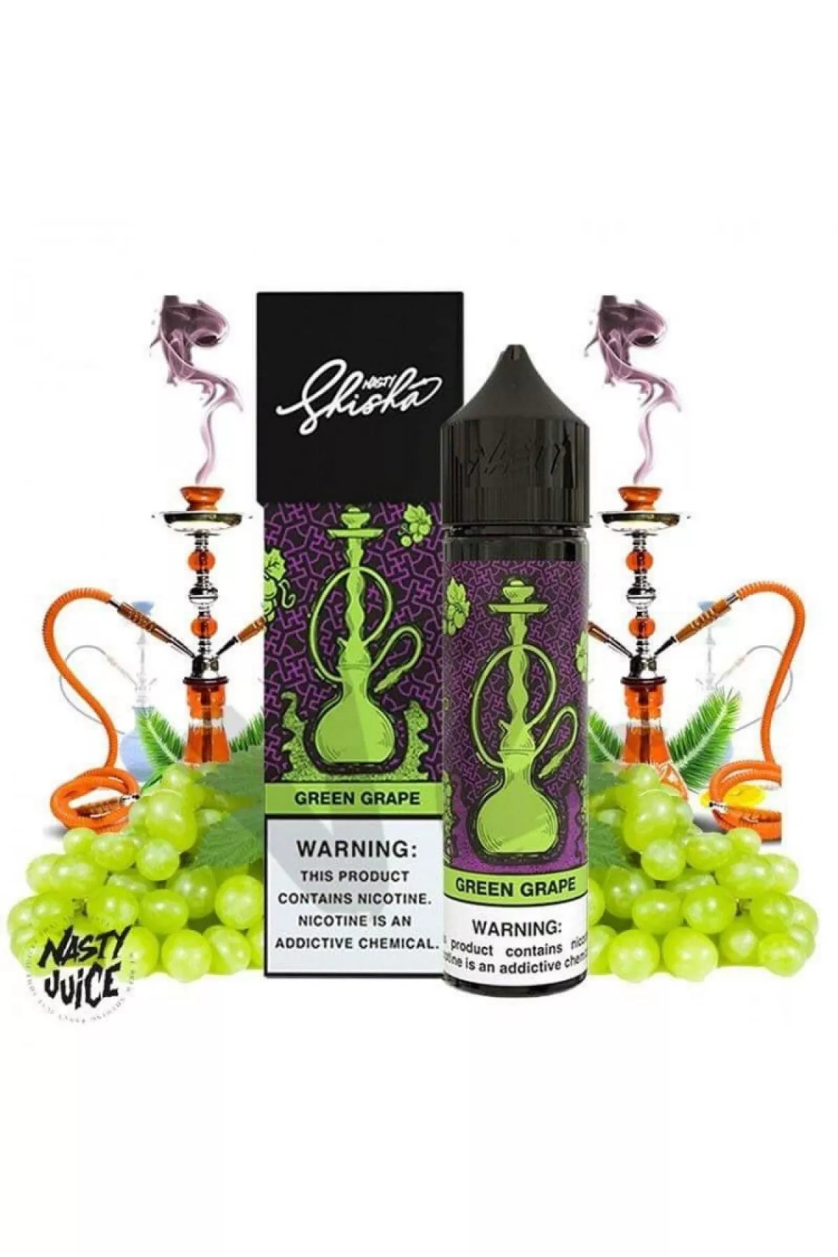 Nasty Juice "Shisha Series" - Green Grape Premium Likit (60ML) Nasty Juice "Shisha Series" - Green Grape Premium Likit (60ML)