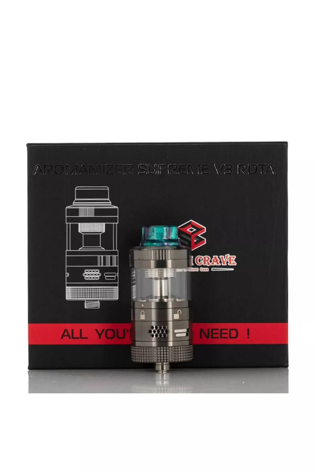 Steam Crave Aromamizer SUPREME V3 25mm RDTA Tank Atomizer Steam Crave Aromamizer SUPREME V3 25mm RDTA Tank Atomizer