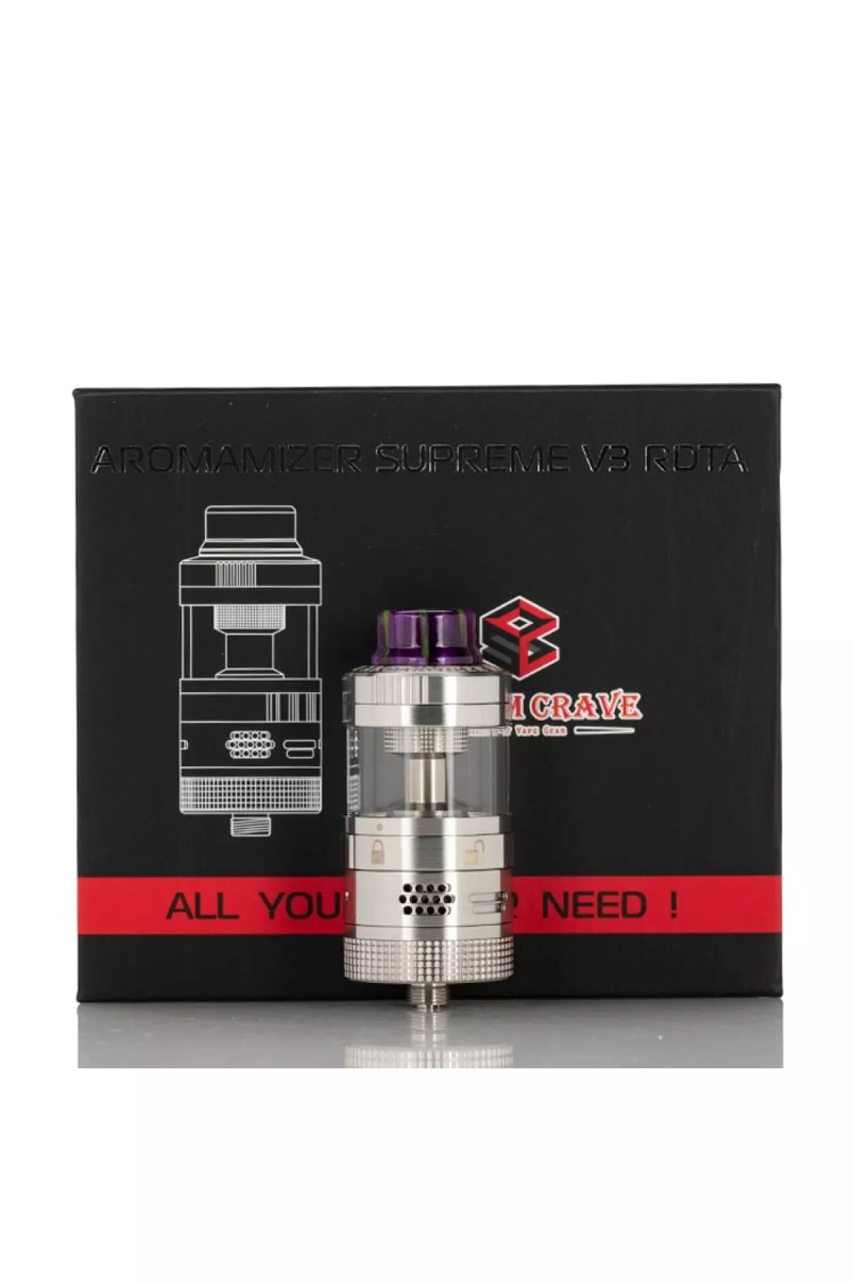 Steam Crave Aromamizer SUPREME V3 25mm RDTA Tank Atomizer Steam Crave Aromamizer SUPREME V3 25mm RDTA Tank Atomizer