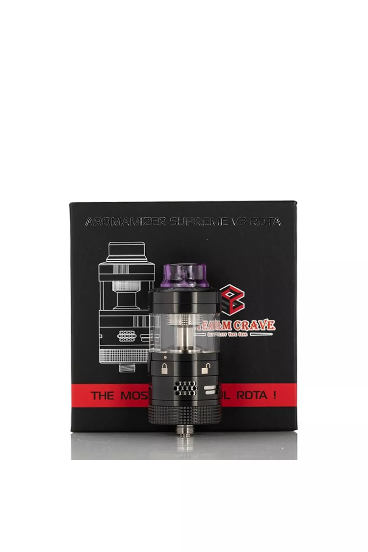 Steam Crave Aromamizer SUPREME V3 25mm RDTA Tank Atomizer Steam Crave Aromamizer SUPREME V3 25mm RDTA Tank Atomizer