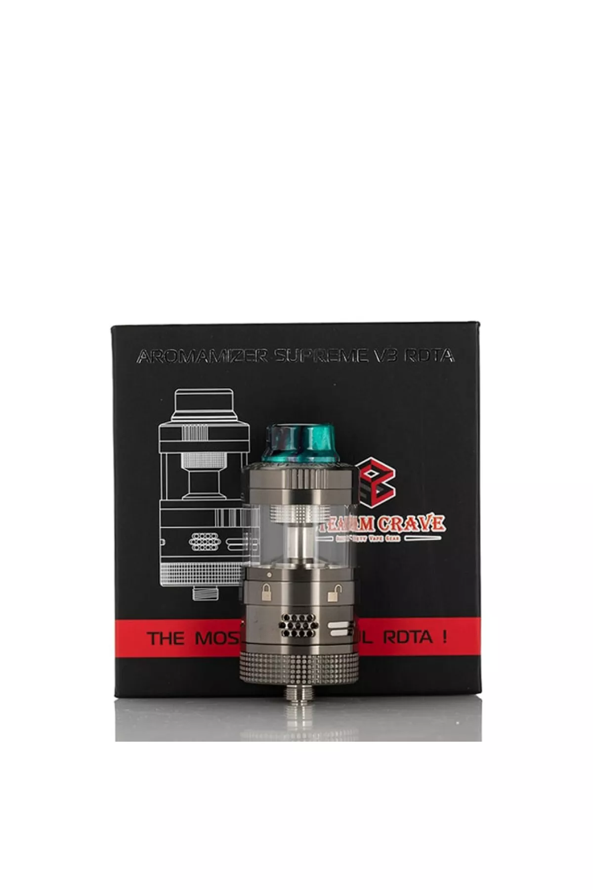Steam Crave Aromamizer SUPREME V3 25mm RDTA Tank Atomizer Steam Crave Aromamizer SUPREME V3 25mm RDTA Tank Atomizer