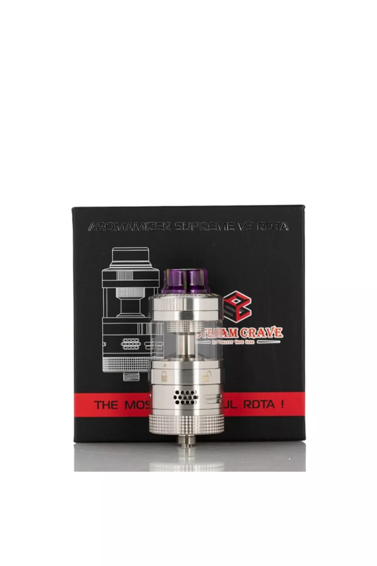 Steam Crave Aromamizer SUPREME V3 25mm RDTA Tank Atomizer Steam Crave Aromamizer SUPREME V3 25mm RDTA Tank Atomizer