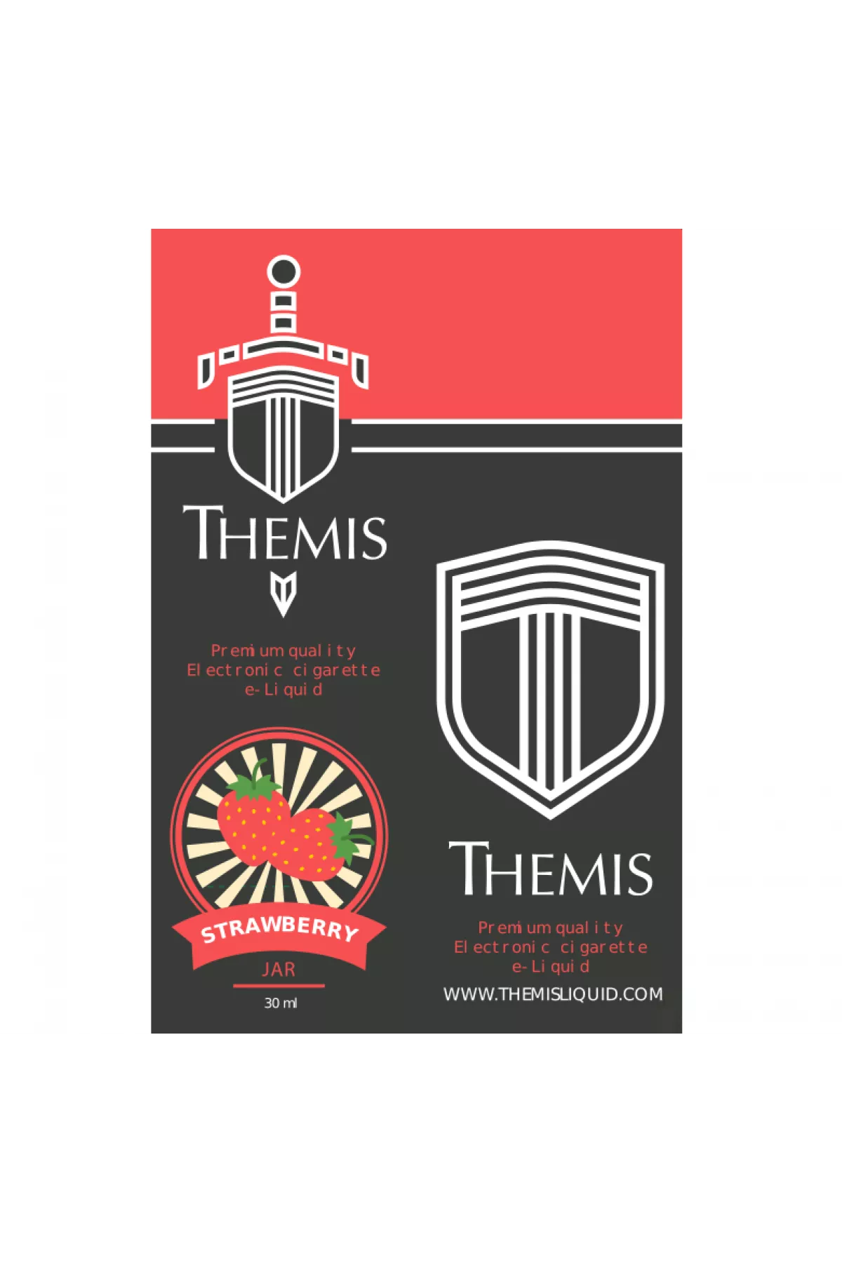 Themis Premium e-Liquid - Strawberry Jar Elektronik Sigara Likiti (30 ml)